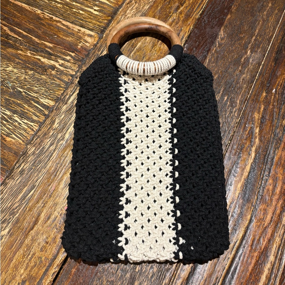 Laude the Label Gabby Mini Macrame Bag. NWOT